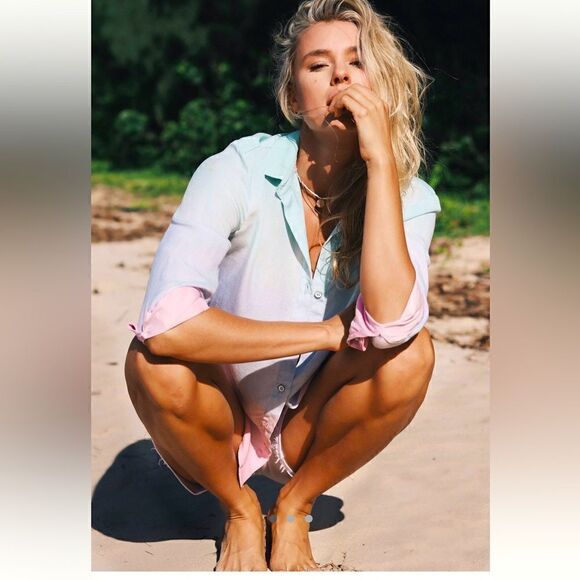 Anthropologie Tops - Cloth & Stone Ombré button down NWT